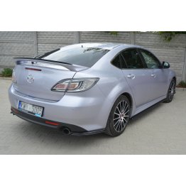 Накладки сплиттеры боковые на задний бампер на Mazda 6 GH Sport Hatch